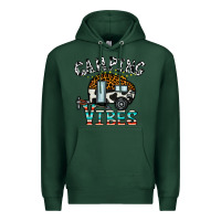 Sports Green camping vibes Premium Hoodie - CowhideDigitalArt