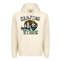 Tofu camping vibes Premium Hoodie - CowhideDigitalArt