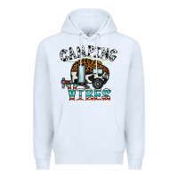 White camping vibes Premium Hoodie - CowhideDigitalArt