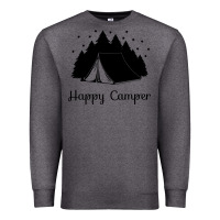 Charcoal Heather camping Premium Sweatshirt - Unal Design