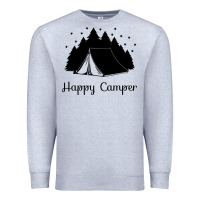 Heather Grey camping Premium Sweatshirt - Unal Design