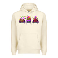 Sandshell Mardi gras farm trucks Premium Hoodie - FaDigitalArtStudio