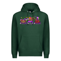 Sports Green Mardi gras farm trucks Premium Hoodie - FaDigitalArtStudio