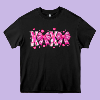 Xoxo Valentines Heavy Core Tee Designed By Cowhidedigitalart