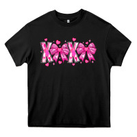 Black XOXO Valentines Heavy Core Tee - CowhideDigitalArt
