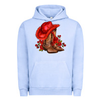 Pigment Grape Ice valentines day cowboy boots red  and roses Urban Hoodie - AdoDesignShop