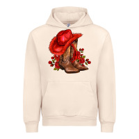 Sandshell valentines day cowboy boots red  and roses Urban Hoodie - AdoDesignShop