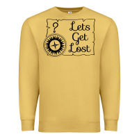 Antique Gold lets get lost Premium Sweatshirt - Unal Design
