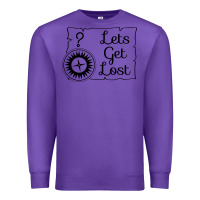 Purple lets get lost Premium Sweatshirt - Unal Design