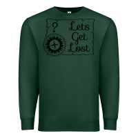 Sports Green lets get lost Premium Sweatshirt - Unal Design