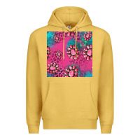 Antique Gold pink turquoise gemstoes seamless pattern Premium Hoodie - HRA Design Shop