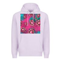 Lilac pink turquoise gemstoes seamless pattern Premium Hoodie - HRA Design Shop