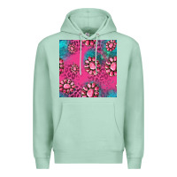 Seafoam pink turquoise gemstoes seamless pattern Premium Hoodie - HRA Design Shop