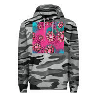 Slate Camo pink turquoise gemstoes seamless pattern Premium Hoodie - HRA Design Shop