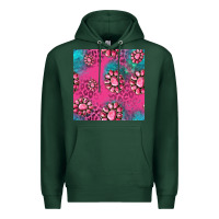 Sports Green pink turquoise gemstoes seamless pattern Premium Hoodie - HRA Design Shop