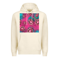 Tofu pink turquoise gemstoes seamless pattern Premium Hoodie - HRA Design Shop