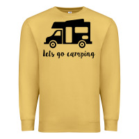 Antique Gold lets go camping Premium Sweatshirt - Unal Design