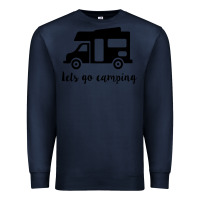 Navy lets go camping Premium Sweatshirt - Unal Design