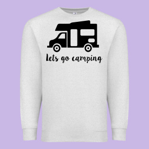 Lets Go Camping Premium Sweatshirt Designed By Unal Design