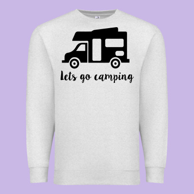 Premium Sweatshirt lets go camping
