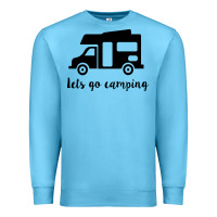 Ocean Blue lets go camping Premium Sweatshirt - Unal Design