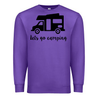 Purple lets go camping Premium Sweatshirt - Unal Design