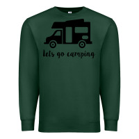 Sports Green lets go camping Premium Sweatshirt - Unal Design