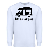 White lets go camping Premium Sweatshirt - Unal Design