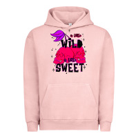 Pigment Salmon a little wild a little sweet Urban Hoodie - JahusDesignShop