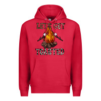 Cardinal lets get toasted Premium Hoodie - CowhideDigitalArt