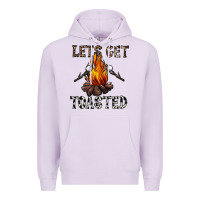 Lilac lets get toasted Premium Hoodie - CowhideDigitalArt