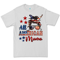 Dove Grey All American Mama Mother's Day Premium Tee - LillyAllenDesigns