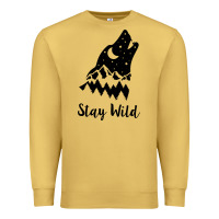 Antique Gold stay wild Premium Sweatshirt - Unal Design