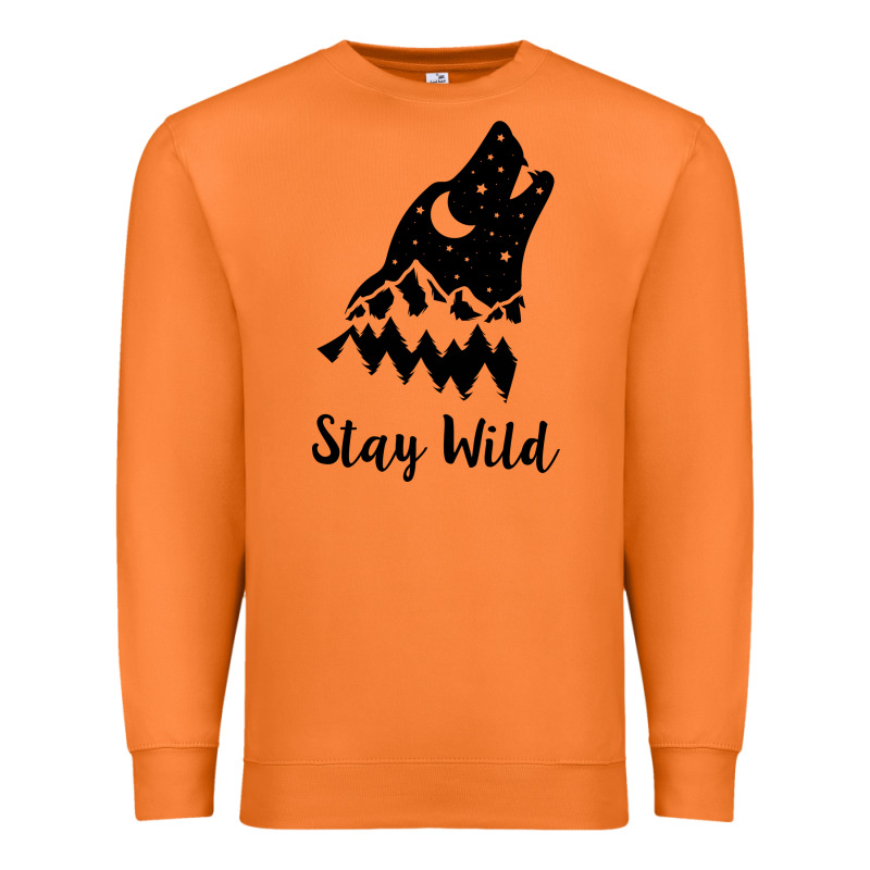 Stay Wild Premium Sweatshirt by Unal Design | Teevron