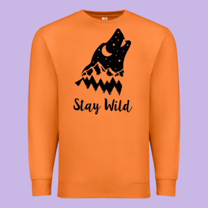 Stay Wild Premium Sweatshirt Designed By Unal Design