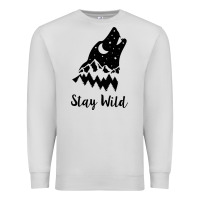 Dove Grey stay wild Premium Sweatshirt - Unal Design