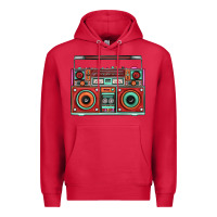 Cardinal Boombox Premium Hoodie - FaDigitalArtStudio