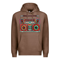 Chestnut Boombox Premium Hoodie - FaDigitalArtStudio