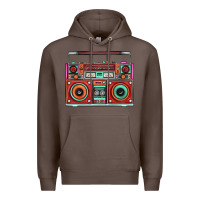 Coffee Boombox Premium Hoodie - FaDigitalArtStudio