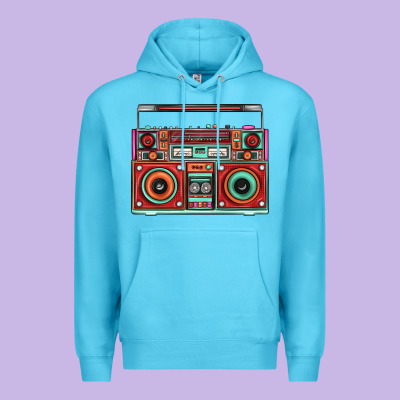 Boombox Premium Hoodie Designed By Fadigitalartstudio