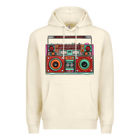 Sandshell Boombox Premium Hoodie - FaDigitalArtStudio