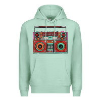 Seafoam Boombox Premium Hoodie - FaDigitalArtStudio