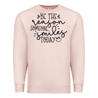 Pale Pink smile Premium Sweatshirt - Unal Design