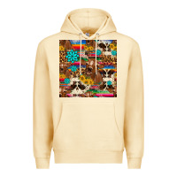 Pina Colada western sunflower bucket cow seamless pattern Premium Hoodie - HRA Design Shop