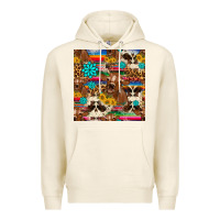 Tofu western sunflower bucket cow seamless pattern Premium Hoodie - HRA Design Shop