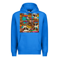 True Royal western sunflower bucket cow seamless pattern Premium Hoodie - HRA Design Shop