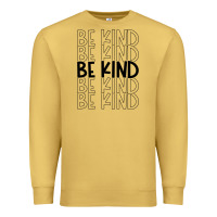 Antique Gold be kind Premium Sweatshirt - Unal Design
