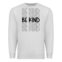 Dove Grey be kind Premium Sweatshirt - Unal Design