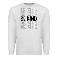 Oatmeal Heather be kind Premium Sweatshirt - Unal Design