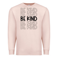 Pale Pink be kind Premium Sweatshirt - Unal Design